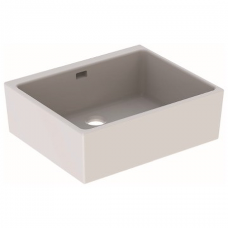 Geberit Publica utility sink with overflow: 50x20x39cm,