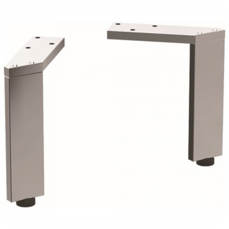 Geberit set of narrow feet (2 pc.): H=15.1–15.4cm, bright chrome-plated