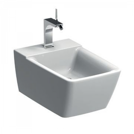 Geberit XenoÂ² wall-hung bidet, shrouded: T=54cm, Overflow=without, white / KeraTect