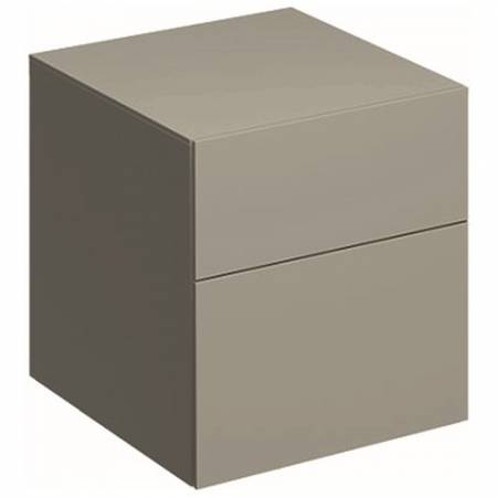Geberit Xeno² low cabinet with two drawers: 45x51x46.2cm, greige