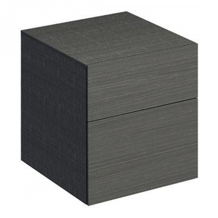 Geberit Xeno² low cabinet with two drawers: 45x51x46.2cm, scultura grey