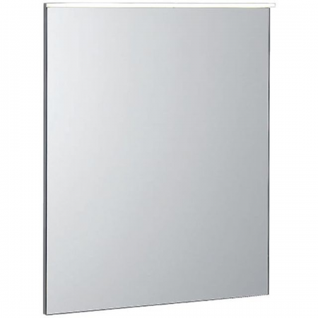Geberit Xeno² illuminated mirror with direct and indirect lighting: 60x71cm, aluminium brushed