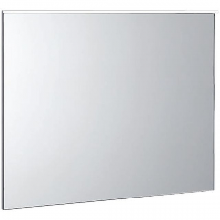 Geberit Xeno² illuminated mirror with direct and indirect lighting: 90x71cm, aluminium brushed