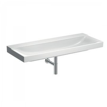 Geberit Xeno² washbasin: 120x48cm, Tap hole=without, Overflow=without, white / KeraTect