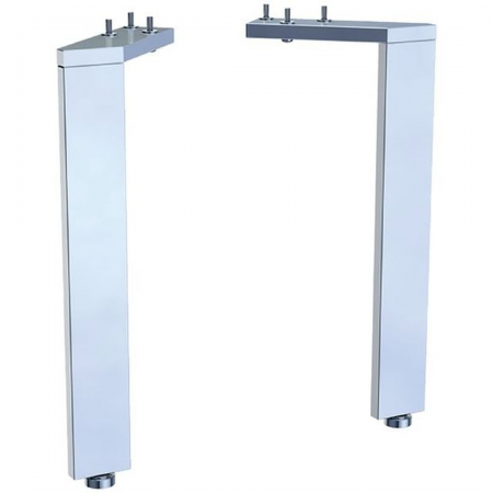 Geberit Acanto set of feet (2 pc.): H=28.1cm, bright chrome-plated