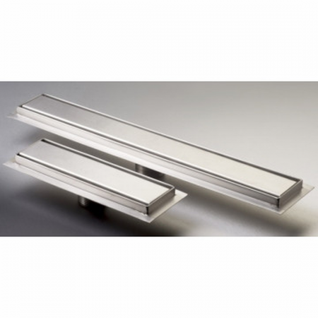 Gio 500x65mm solid grate shower channel stainless steel