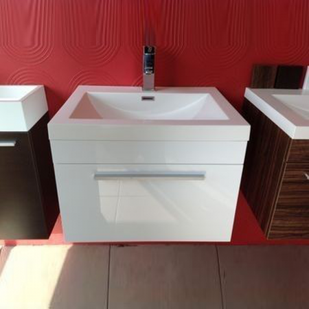 Ancona 600 White Cupboard and Basin 600 x 480 x 450