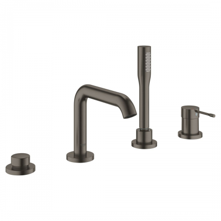 Grohe Essence 4-Hole Single-Lever Bath Combination Brushed Hard Graphite