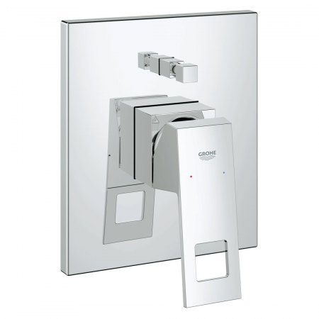 Grohe Eurocube Single-Lever Bath/Shower Mixer Trim Chrome