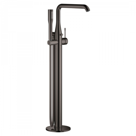 Grohe Essence Single-Lever Bath Mixer 15mm , Floor Mounted Hard Graphite
