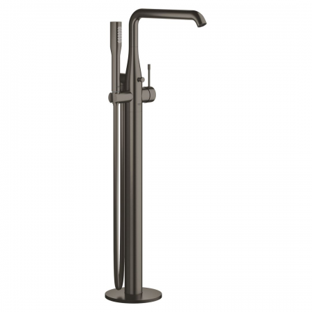 Grohe Essence Single-Lever Bath Mixer 15mm , Floor Mounted Brushed Hard Graphite