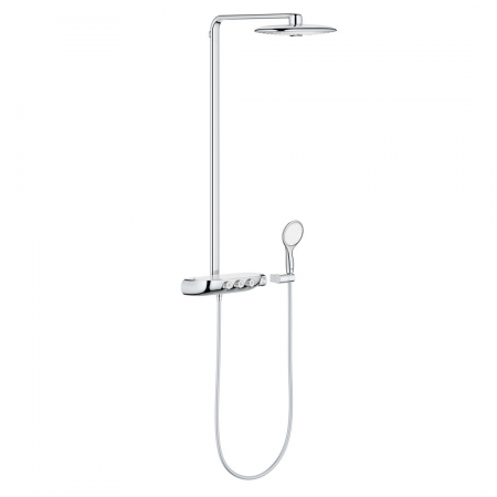 Grohe Rainshower System Smartcontrol Duo 360 Shower System With Thermostat For Wall Mounting Chrome