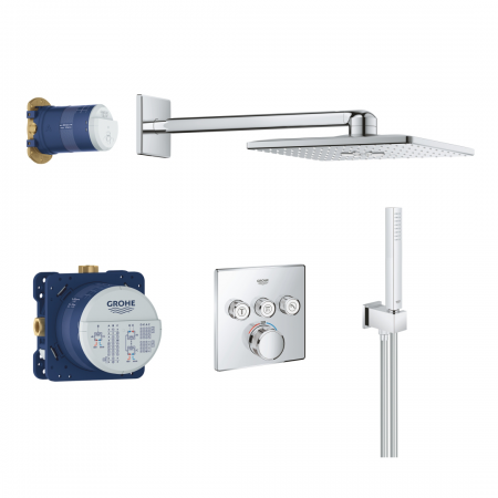 Grohe Grohtherm Smartcontrol Perfect Shower Set With Rainshower Smartactive 310 Cube Chrome