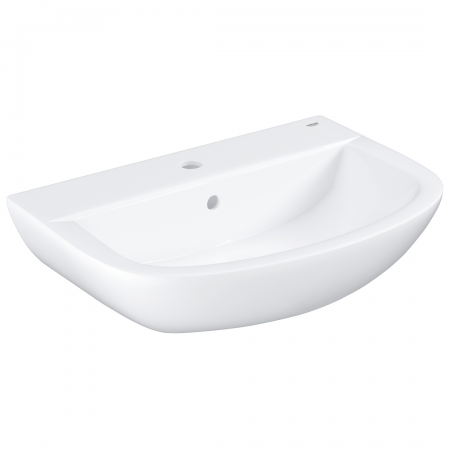 Grohe Bau Ceramic Wash Basin 60 Wall Fixings Not Included\ Alpine White