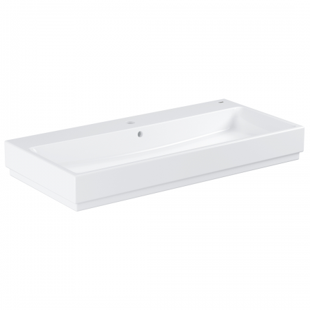 Cube ceramic counter top basin 100 alpin