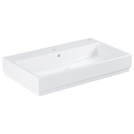 Cube ceramic counter top basin 80 alpine