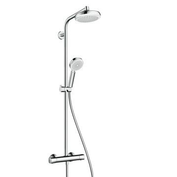 Hansgrohe - Crometta Showerpipe 160 1Jet with Thermostat White/Chrome