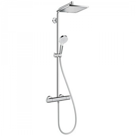 Hansgrohe Crometta E Showerpipe 240 1jet with thermostat