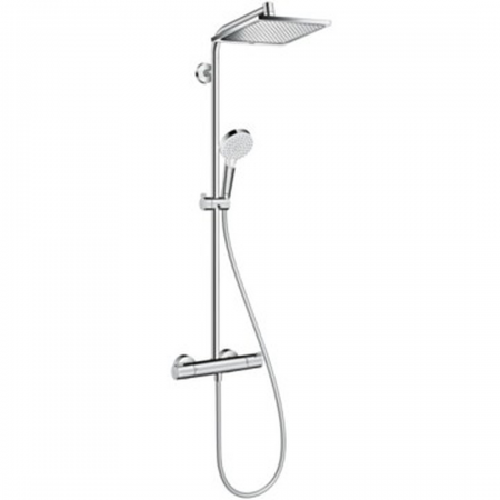 Hansgrohe Crometta E Showerpipe 240 1jet EcoSmart with thermostat