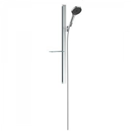 Hansgrohe Rainfinity Shower set 130 3jet with shower bar 90 cm and shelf