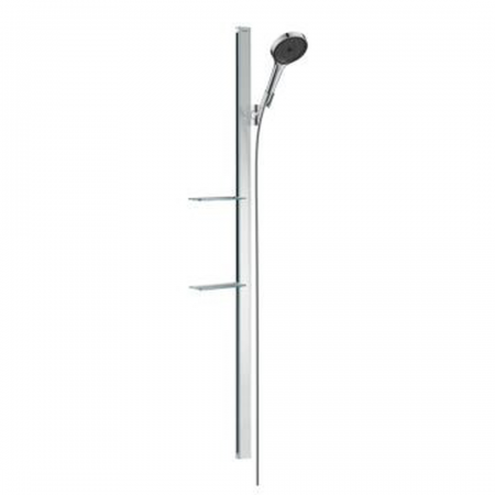 Hansgrohe Rainfinity Shower set 130 3jet with shower bar 150 cm and shelves