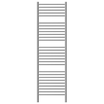 Jeeves - Classic N Straight Heated Towel Rail 400x1740mm Brushed Stainless Steel