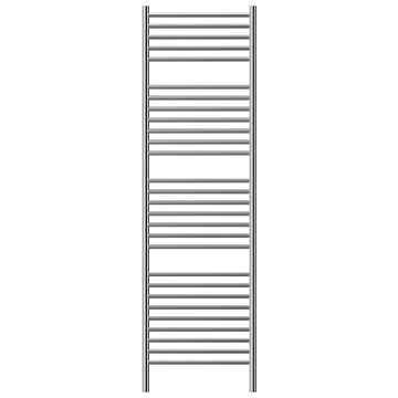Jeeves - Classic N Straight Heated Towel Rail 400x1740mm Polished Stainless Steel