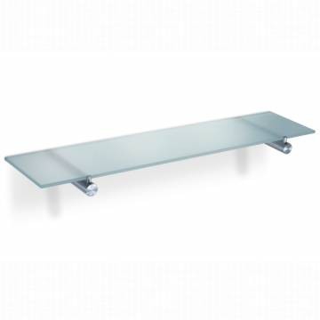 Zack - Civio Bathroom Shelf 500x120x27mm Brushed Stainless Steel