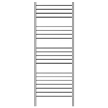 Jeeves - Quadro D 620 Electric Straight Heated Towel Rail 1340X620mm Polished Stainless Steel