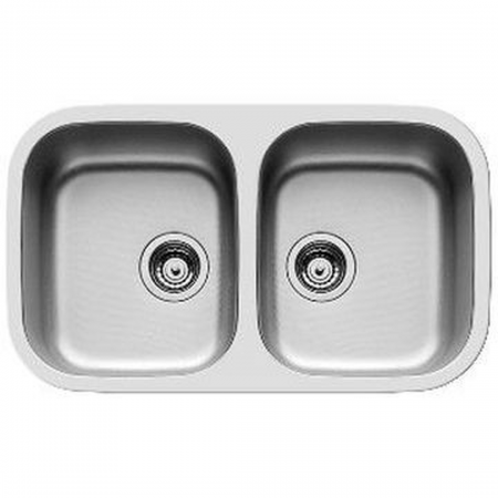 Double Bowl Undermount Sink, 90 waste fitting x 2