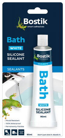 Bostik Bath Flexible Waterproof & Mould Resistant Silicone White 90ml