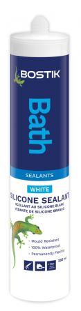Bostik Bath Flexible Waterproof & Mould Resistant Silicone White 280ml