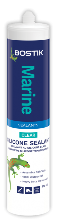 Bostik Marine and Fish Tank Silicone Sealant Clear - 280ml