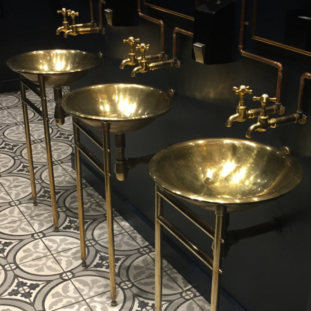 Brass Basin on Stand 850*450*500