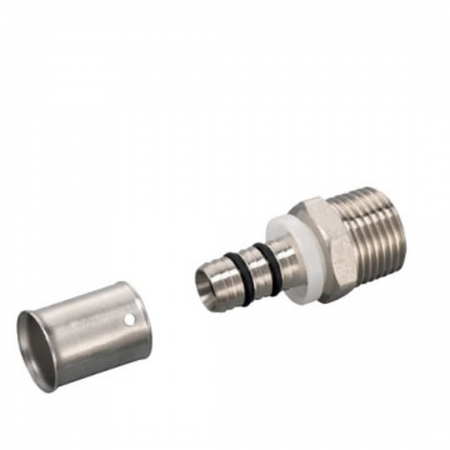 R Male union 75mm x 2-15