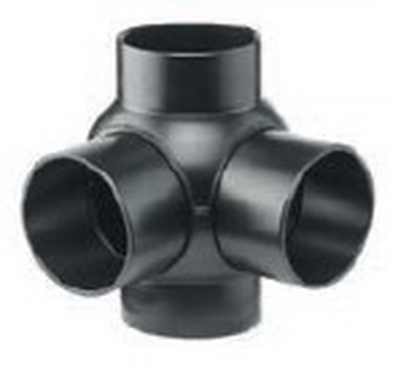 AKATHERM HDPE Drainage Multiple ball branch 2-fold 88,5° 135° (110/110m