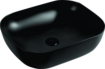 Pauline Counter Basin Black 485X395X145m