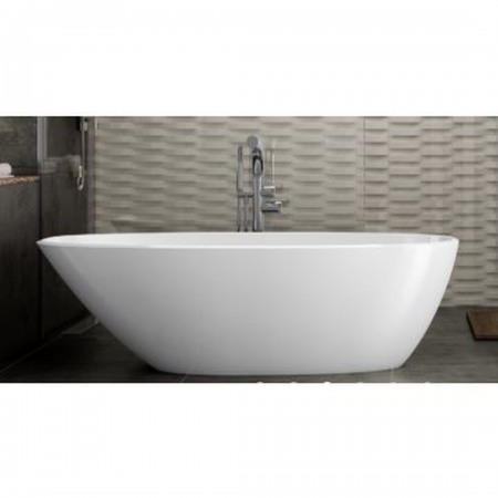 V&A Mozzano bath - no overflow  - Matt White