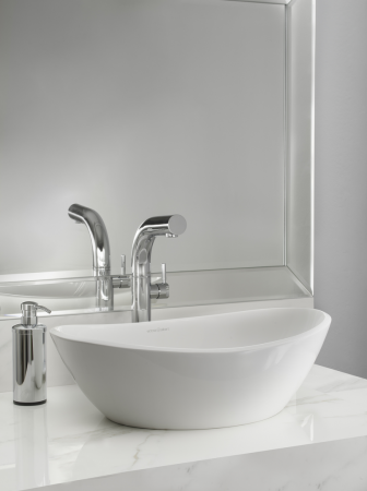 V&A Amalfi 55, Rimless Countertop Basin