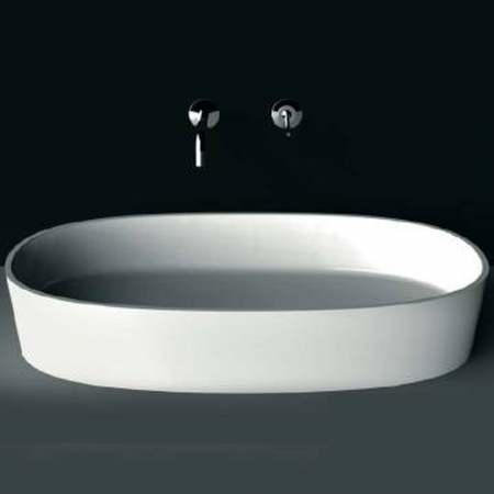 V&A Ios 80, rimless countertop basin
