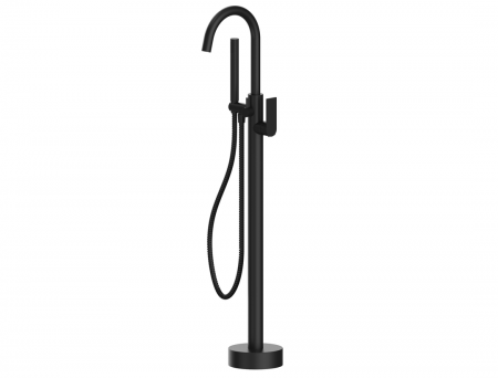 Silk Black Round F/S Bath Mixer