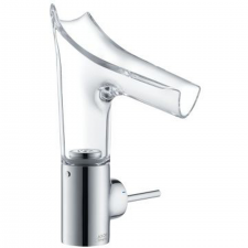 AXOR Starck V Single lever basin mixer 140 with glass spout and waste set