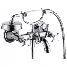 AX Montreux 2-hdl.bath mixer wall chrome