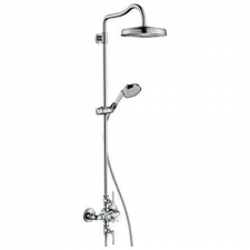 AXOR Montreux Showerpipe with thermostat and overhead shower 240 1jet