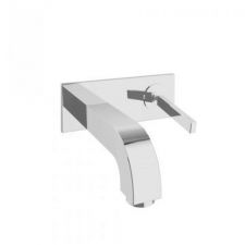 AXOR Citterio Single lever basin mixer for concealed installation wall-mounted with pin handle, spout 160 mm and plate