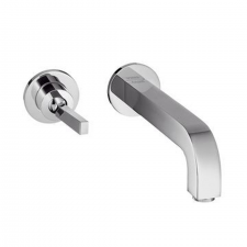 AXOR Citterio Single lever basin mixer for concealed installation wall-mounted with pin handle, spout 220 mm and escutcheons