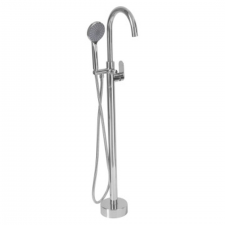 Bore Round Chrome Free Standing Bath Mix