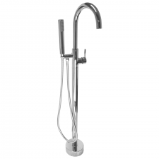 Moon Round Chrome Free Standing Bath Mix