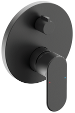 LIQUIDRed SOLACE (1312) Shower Mixer Concealed wDivert Single Lever -MBLK
