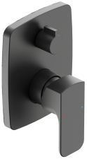 LIQUIDRed VALOUR (2212) Shower Mixer Concealed wDivert Single Lever -MBLK